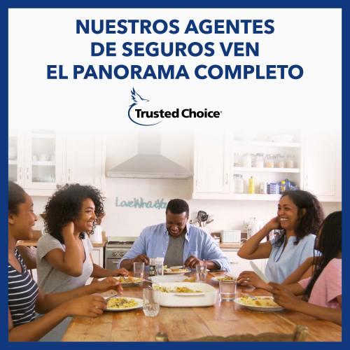 Family eating dinner at a large table